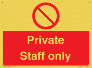 Private Staff Only